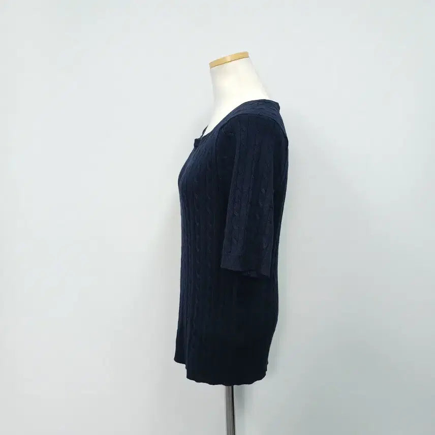 [BUNJANG] The Izzat 23SS Square Neck Knit Top / 더아이젤 23SS 반팔 스퀘어넥 니트 55