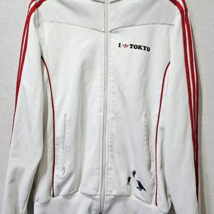 [BUNJANG] Adidas Tokyo Track Top Zip-up Jacket / 아디다스 도쿄 흰빨 트랙탑 져지집업 90~95 S~M
