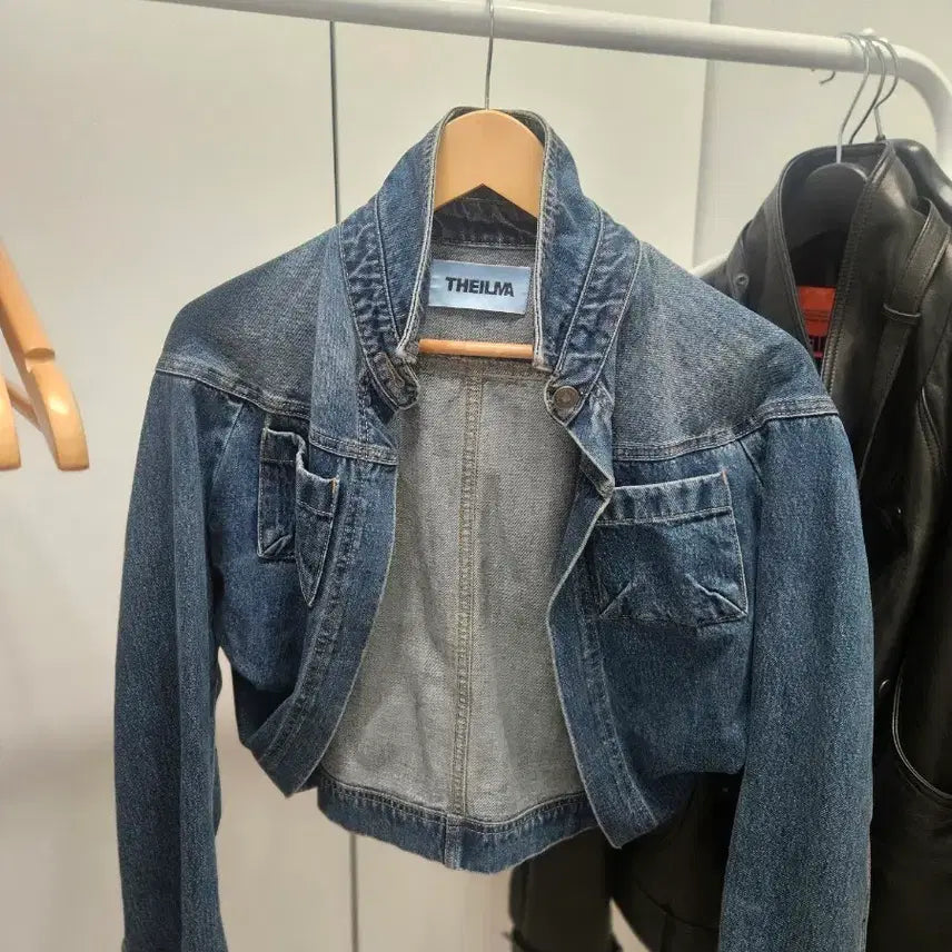 [BUNJANG] THEILMA Denim Crop Jacket / THEILMA  더일마 데님 크롭 자켓