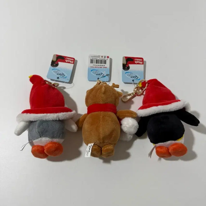 [BUNJANG] Pingu Pinga Winter Cape and Rudolph Bag Charm Keychain / 핑구 핑가 겨울 망토,루돌프 가방고리 인형 키링