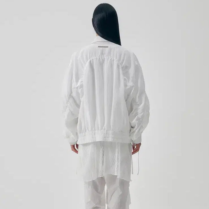 [SOLD OUT] 트리밍버드 Airy Sheer Shirring Jumper [White]