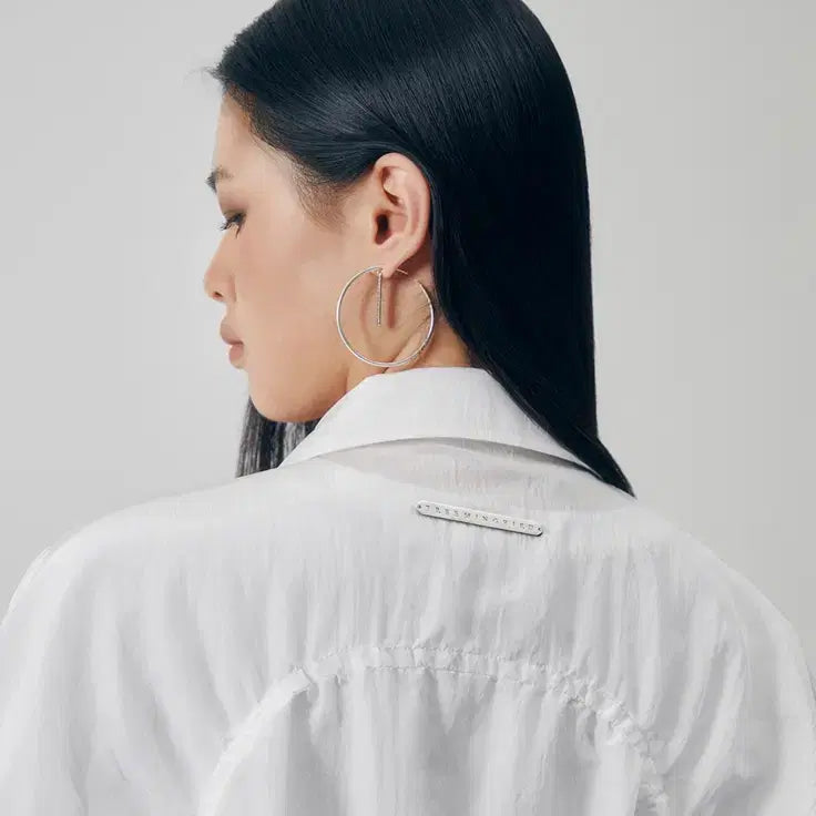 [SOLD OUT] 트리밍버드 Airy Sheer Shirring Jumper [White]