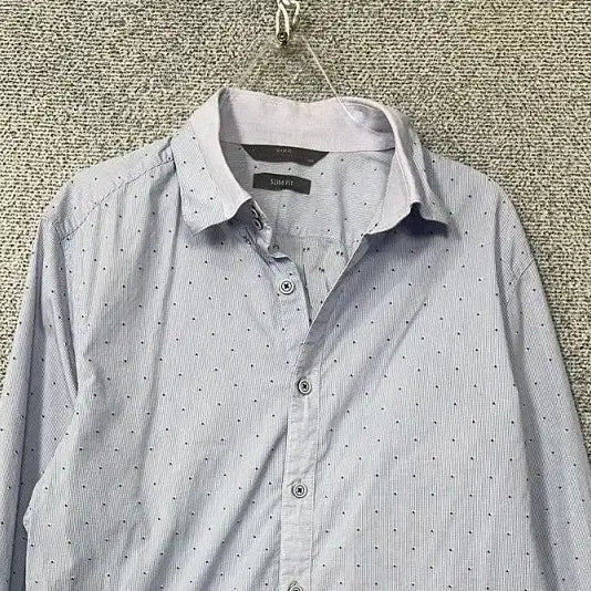 [BUNJANG] ZIG Dot Light Blue Shirt 100 / 지이크 도트 라이트 블루 셔츠 100