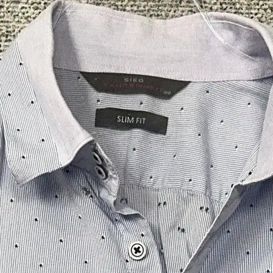 [BUNJANG] ZIG Dot Light Blue Shirt 100 / 지이크 도트 라이트 블루 셔츠 100