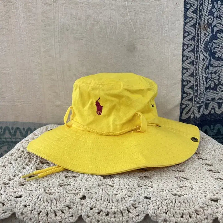 [BUNJANG] Polo Ralph Lauren Vintage Yellow Safari Hat / [F] 폴로랄프로렌 빈티지 옐로우 사파리햇 버킷햇 모자