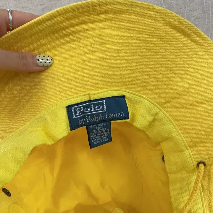 [BUNJANG] Polo Ralph Lauren Vintage Yellow Safari Hat / [F] 폴로랄프로렌 빈티지 옐로우 사파리햇 버킷햇 모자