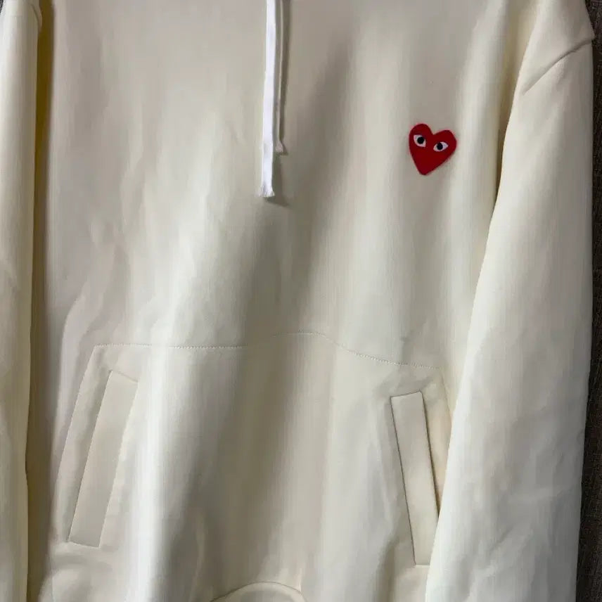 [SOLD OUT] 꼼데가르송 아이보리 후드티