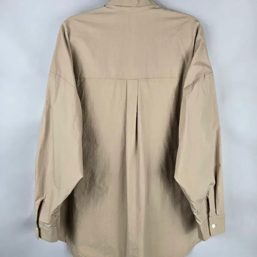 [SOLD OUT] [무료배송]새상품 노리타 F 여성 오버핏 바스락 긴팔 셔츠 베이지