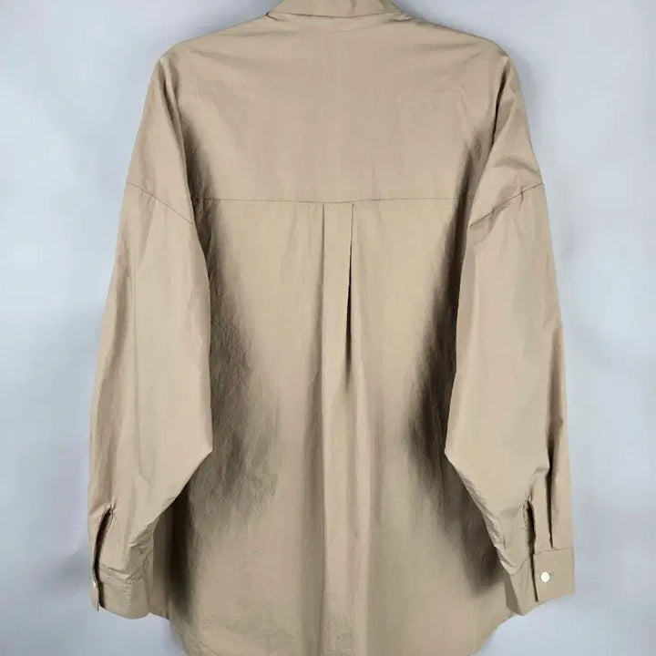 [SOLD OUT] [무료배송]새상품 노리타 F 여성 오버핏 바스락 긴팔 셔츠 베이지