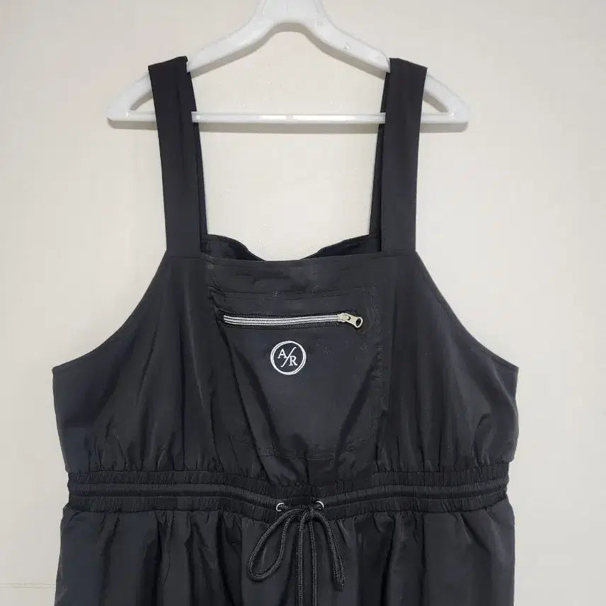 [BUNJANG] A/R Black Long Overall Dress / A/R 블랙 멜빵 롱원피스