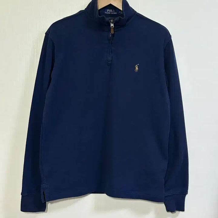 [BUNJANG] Polo Ralph Lauren High Neck Half-Zip Knit Sweater / QR 폴로랄프로렌 하이넥 하프집업 춘추니트/M/100/네이비