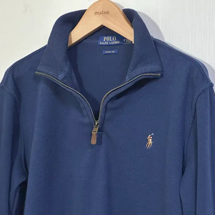 [BUNJANG] Polo Ralph Lauren High Neck Half-Zip Knit Sweater / QR 폴로랄프로렌 하이넥 하프집업 춘추니트/M/100/네이비
