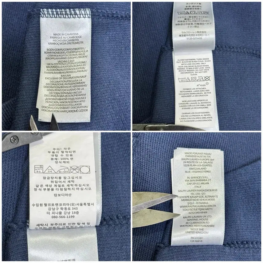 [BUNJANG] Polo Ralph Lauren High Neck Half-Zip Knit Sweater / QR 폴로랄프로렌 하이넥 하프집업 춘추니트/M/100/네이비