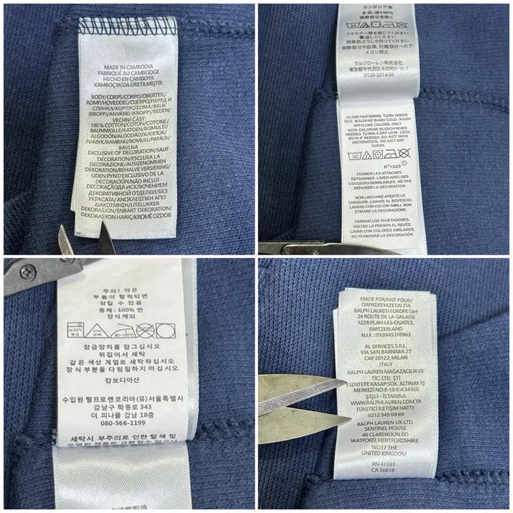 [BUNJANG] Polo Ralph Lauren High Neck Half-Zip Knit Sweater / QR 폴로랄프로렌 하이넥 하프집업 춘추니트/M/100/네이비