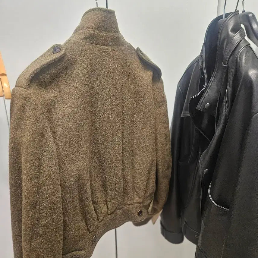 [BUNJANG] The Ilma Wool Jacket Khaki Brown / 더일마 울 자켓 카키 브라운 새상품
