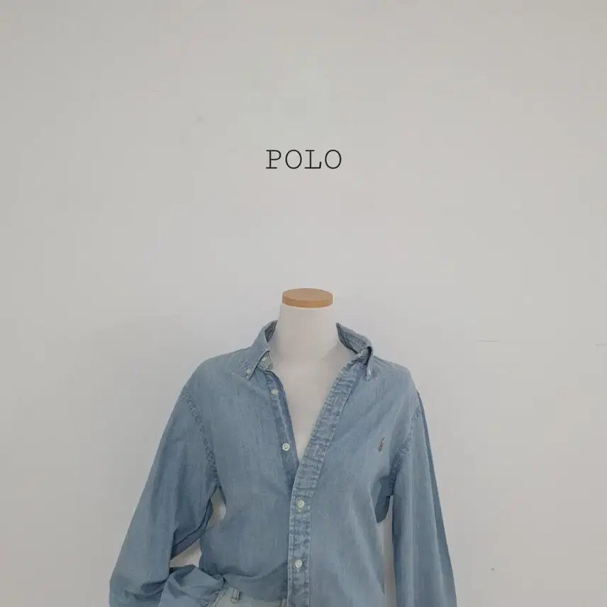 [BUNJANG] Polo Ralph Lauren Light Wash Denim Shirt / No.26051407 폴로 랄프로렌 연청데님 셔츠 남방 라이트데님
