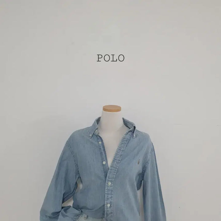 [BUNJANG] Polo Ralph Lauren Light Wash Denim Shirt / No.26051407 폴로 랄프로렌 연청데님 셔츠 남방 라이트데님