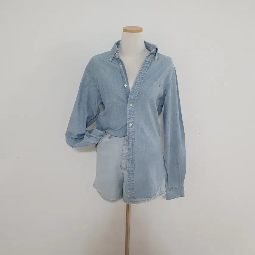 [BUNJANG] Polo Ralph Lauren Light Wash Denim Shirt / No.26051407 폴로 랄프로렌 연청데님 셔츠 남방 라이트데님