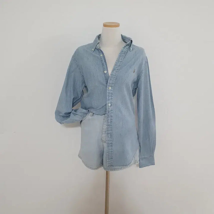 [BUNJANG] Polo Ralph Lauren Light Wash Denim Shirt / No.26051407 폴로 랄프로렌 연청데님 셔츠 남방 라이트데님