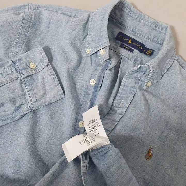 [BUNJANG] Polo Ralph Lauren Light Wash Denim Shirt / No.26051407 폴로 랄프로렌 연청데님 셔츠 남방 라이트데님