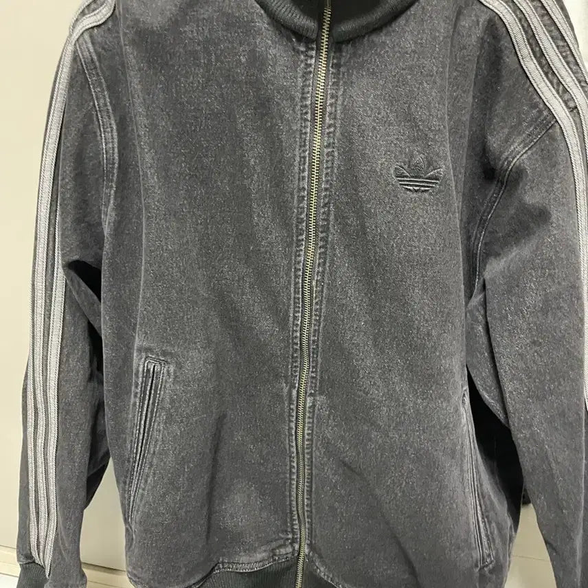 [BUNJANG] Adidas Black Denim Track Jacket / 아디다스 블랙 데님 트랙 자켓 트랙탑(아직 안 팔림 )