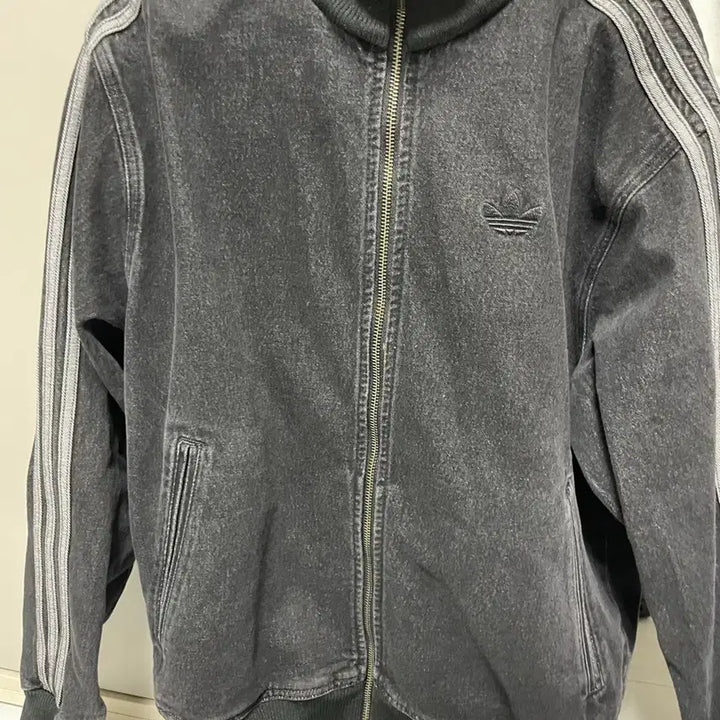 [BUNJANG] Adidas Black Denim Track Jacket / 아디다스 블랙 데님 트랙 자켓 트랙탑(아직 안 팔림 )