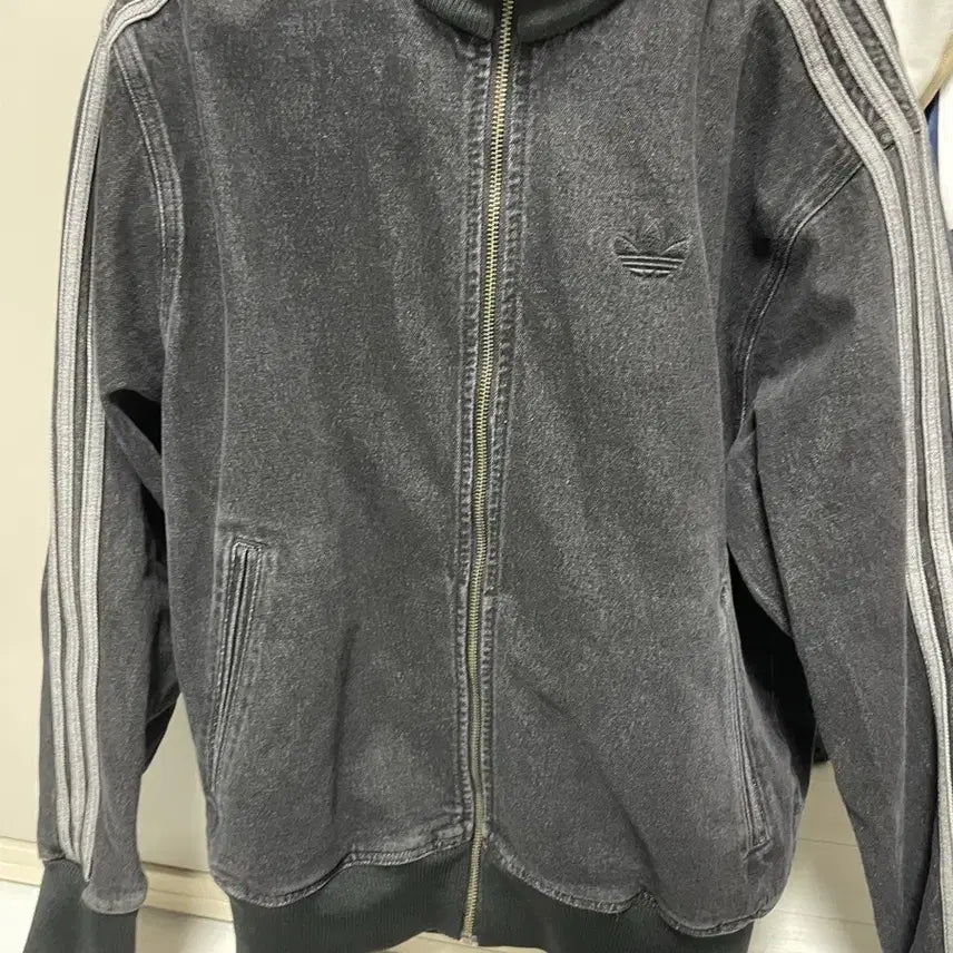 [BUNJANG] Adidas Black Denim Track Jacket / 아디다스 블랙 데님 트랙 자켓 트랙탑(아직 안 팔림 )