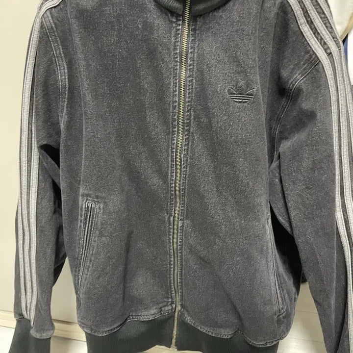 [BUNJANG] Adidas Black Denim Track Jacket / 아디다스 블랙 데님 트랙 자켓 트랙탑(아직 안 팔림 )