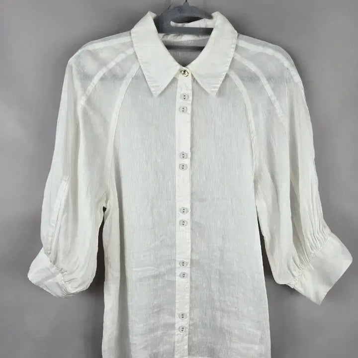 [SOLD OUT] [무료배송]페이우 S 여성 실크 린넨 마 혼방 8부소매 블라우스