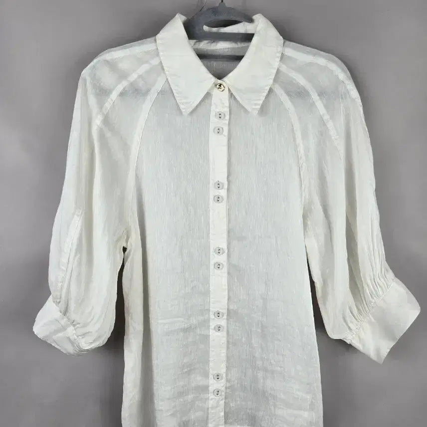 [SOLD OUT] [무료배송]페이우 S 여성 실크 린넨 마 혼방 8부소매 블라우스