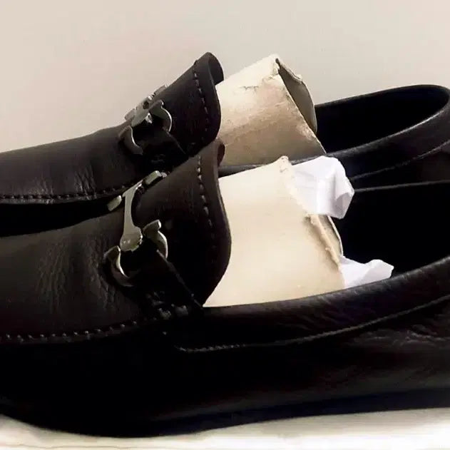 [BUNJANG] Ferragamo Gancini Dark Brown Loafers / [정품] 페라가모 간치니 다크 브라운 로퍼 남성 드라이빙슈즈/상태 A
