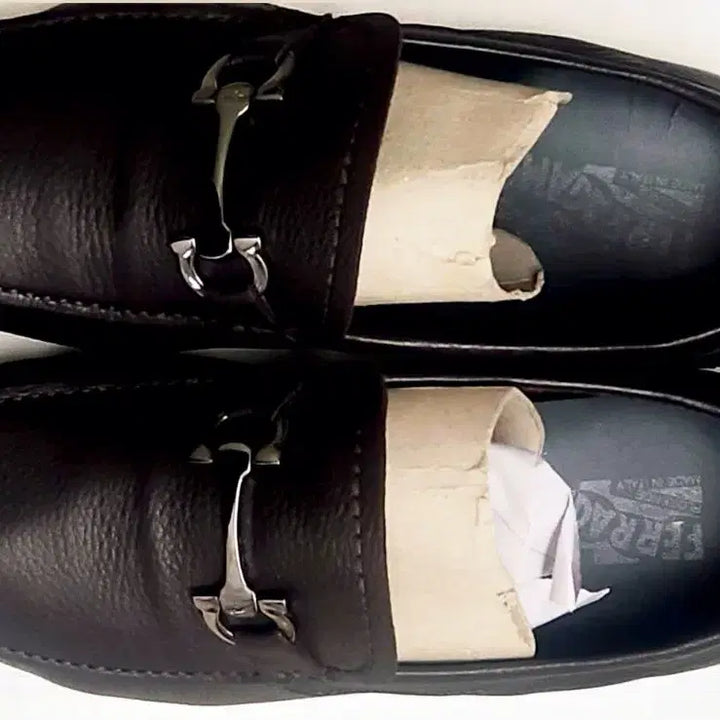 [BUNJANG] Ferragamo Gancini Dark Brown Loafers / [정품] 페라가모 간치니 다크 브라운 로퍼 남성 드라이빙슈즈/상태 A