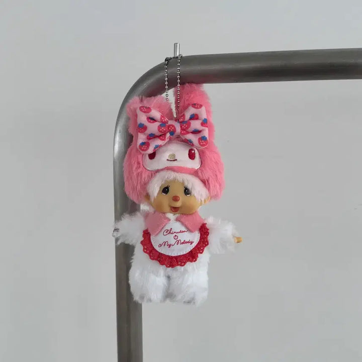 [BUNJANG] Sanrio My Melody Kuromi Doll Keychain / 산리오 마이멜로디 쿠로미 인형키링