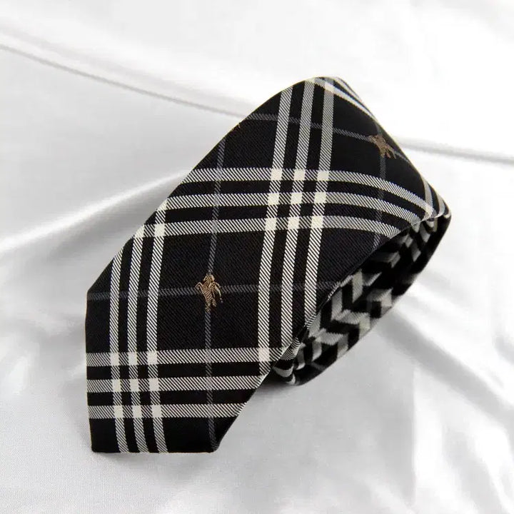 [BUNJANG] Burberry 6.1cm Unused New Slim Equerry Crest Rare Limited Edition Luxury Necktie / 버버리 6.1cm 미사용 S등급 신형 슬림 기마상 레어 한정판 명품넥타이