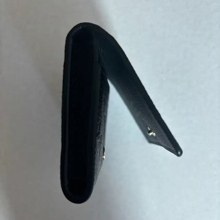 [BUNJANG] Louis Vuitton Black Leather Card Wallet / 루이비통 블랙 가죽 카드지갑(급처)