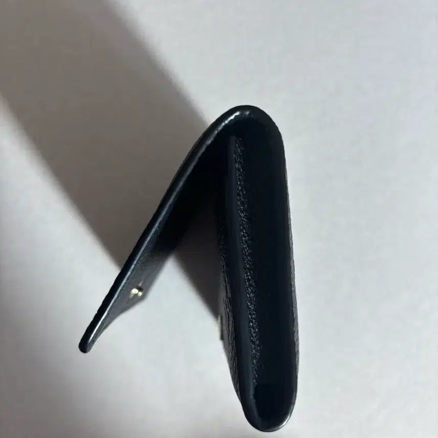 [BUNJANG] Louis Vuitton Black Leather Card Wallet / 루이비통 블랙 가죽 카드지갑(급처)