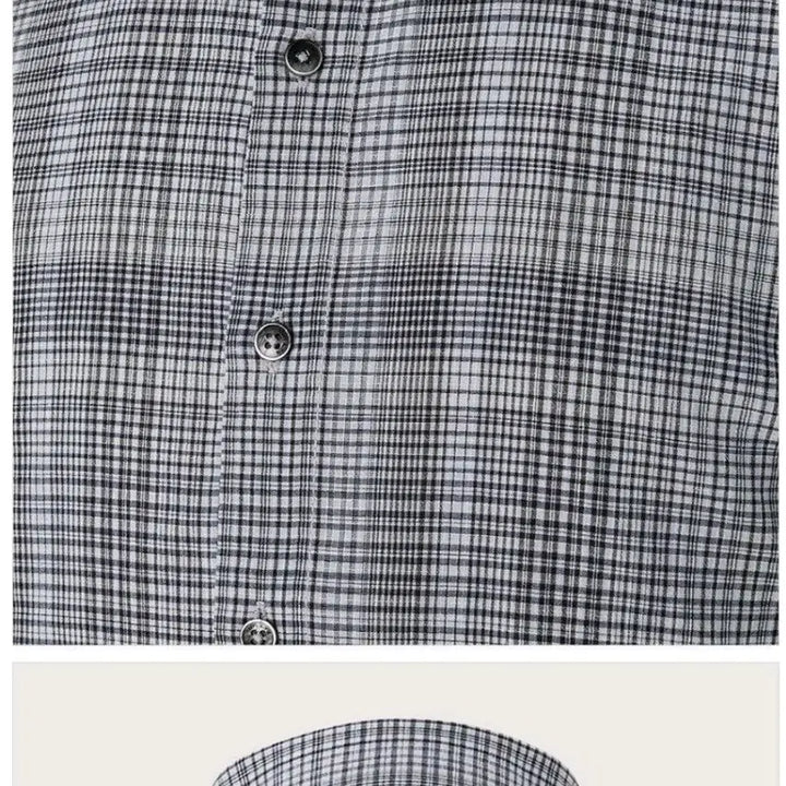 [BUNJANG] INDIAN Cotton Checkered Short Sleeve Shirt / 110 INDIAN새제품택부착 미개봉 코튼100프로 반팔셔츠 2XL