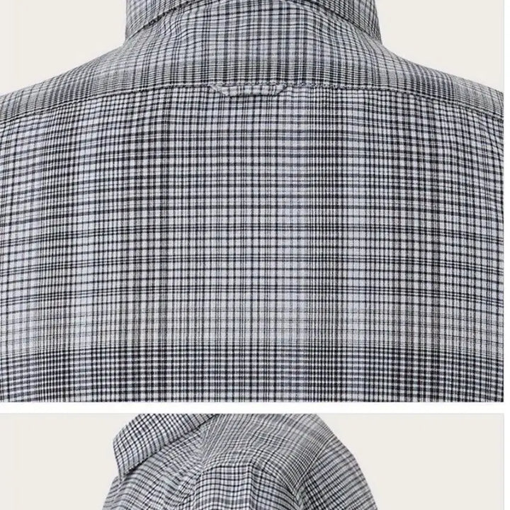 [BUNJANG] INDIAN Cotton Checkered Short Sleeve Shirt / 110 INDIAN새제품택부착 미개봉 코튼100프로 반팔셔츠 2XL