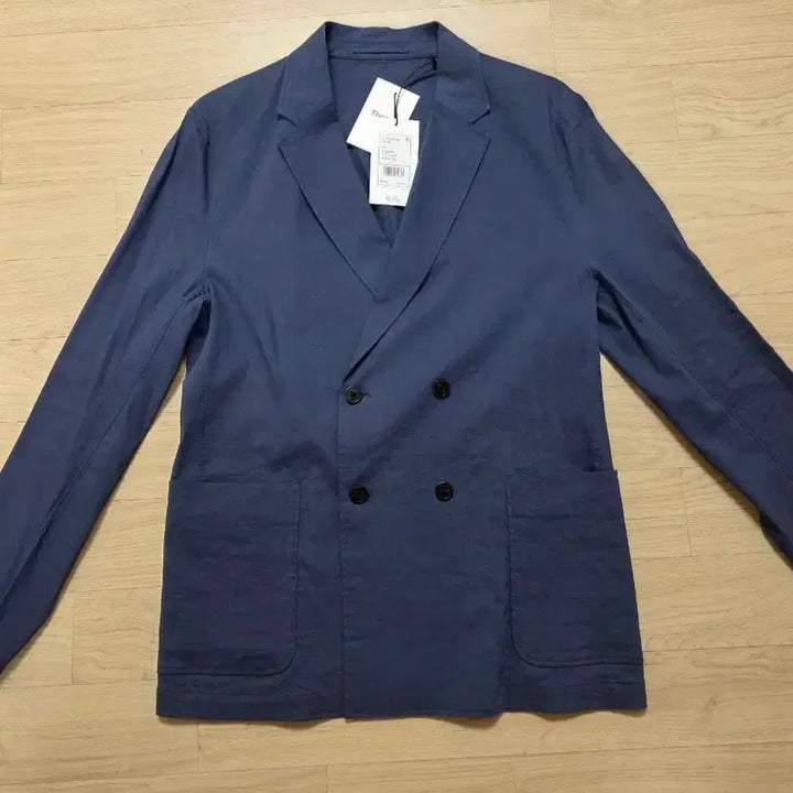 [BUNJANG] Theory Stretch Linen Two-Button Jacket / 띠어리 스트레치 린넨 투버튼 자켓 40 103 정가 94만원 네이비