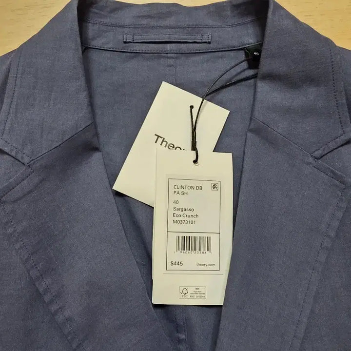 [BUNJANG] Theory Stretch Linen Two-Button Jacket / 띠어리 스트레치 린넨 투버튼 자켓 40 103 정가 94만원 네이비