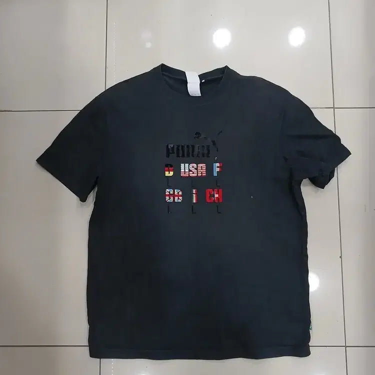 [BUNJANG] PUMA SELECT L Loose Fit T-Shirt / PUMA SELECT L 루즈핏 반팔 앞프린트갈라짐 빈티지 중고추천