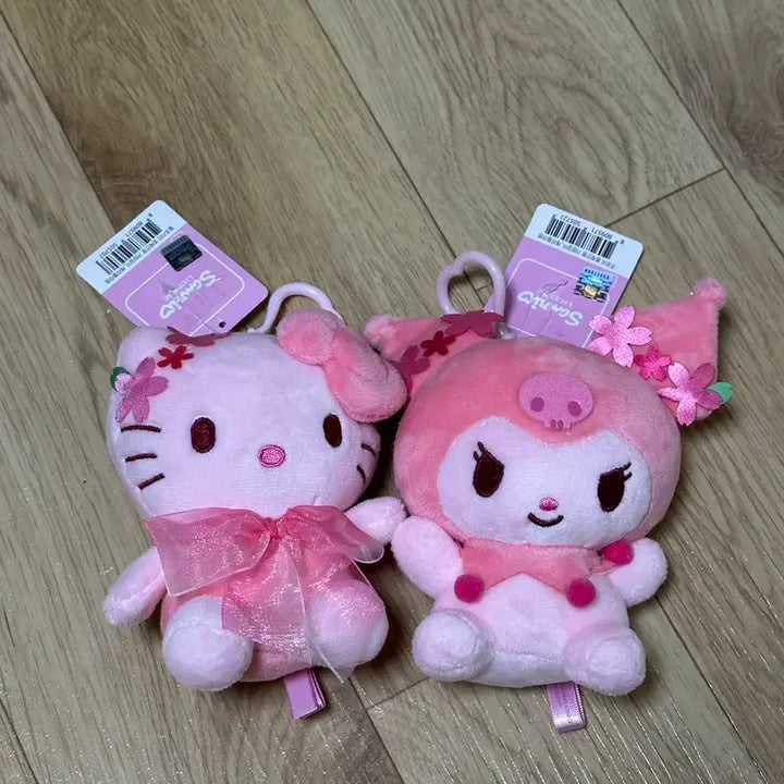 [BUNJANG] Sanrio Kuromi Cherry Blossom Doll Keychain / 산리오 쿠로미 체리블라썸 인형 키링