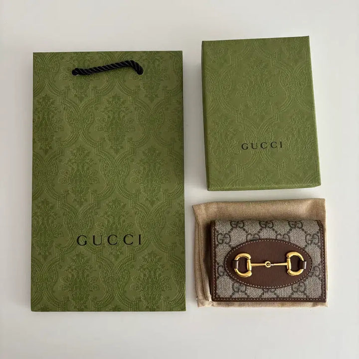[BUNJANG] Gucci Horsebit 1955 GG Supreme Brown Wallet / 구찌 홀스빗 1955 반지갑  GG수프림/브라운
