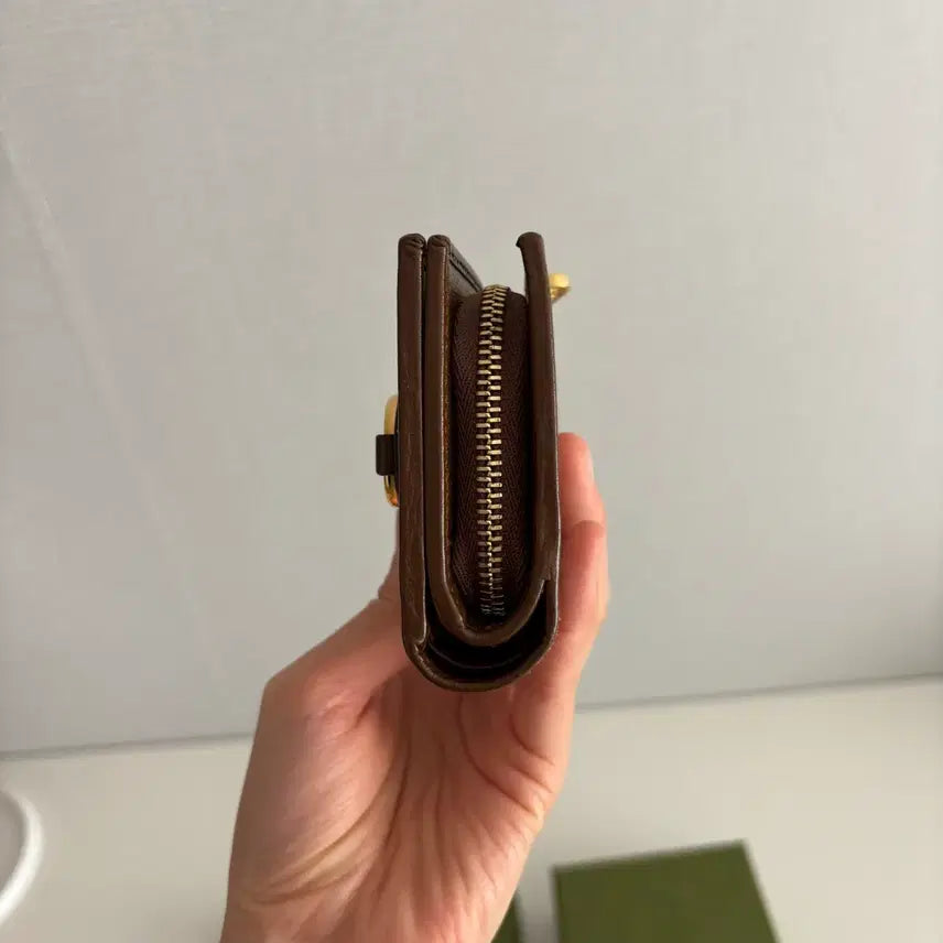 [BUNJANG] Gucci Horsebit 1955 GG Supreme Brown Wallet / 구찌 홀스빗 1955 반지갑  GG수프림/브라운
