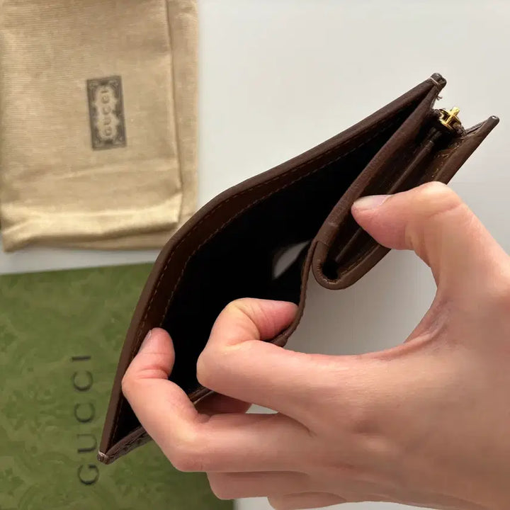 [BUNJANG] Gucci Horsebit 1955 GG Supreme Brown Wallet / 구찌 홀스빗 1955 반지갑  GG수프림/브라운