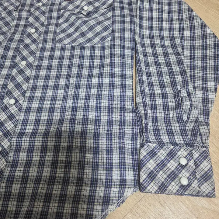 [SOLD OUT] 80s 빈티지 랭글러 웨스턴 체크 셔츠 S
