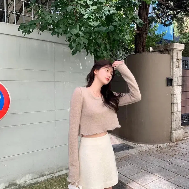 [BUNJANG] LePlain Own Ivory Skirt (Size M) / 르플레인 own skirt(1회 착용)