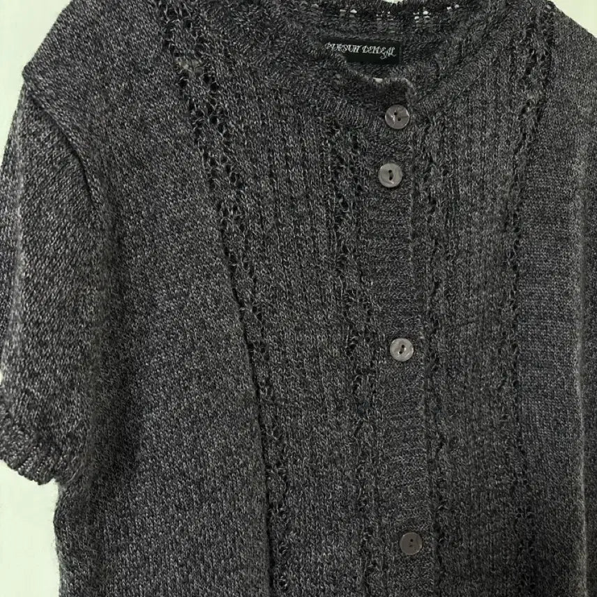 [BUNJANG] Vintage Short Sleeve Knit Top / 빈티지 반팔 니트