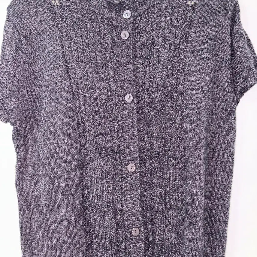 [BUNJANG] Vintage Short Sleeve Knit Top / 빈티지 반팔 니트