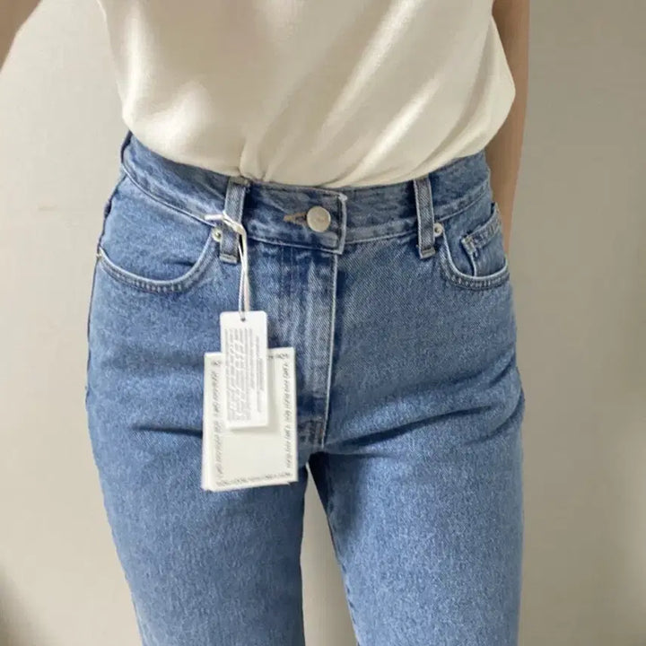 [BUNJANG] For You On Header Denim Straight Fit Jeans / 포유온 헤더데님
